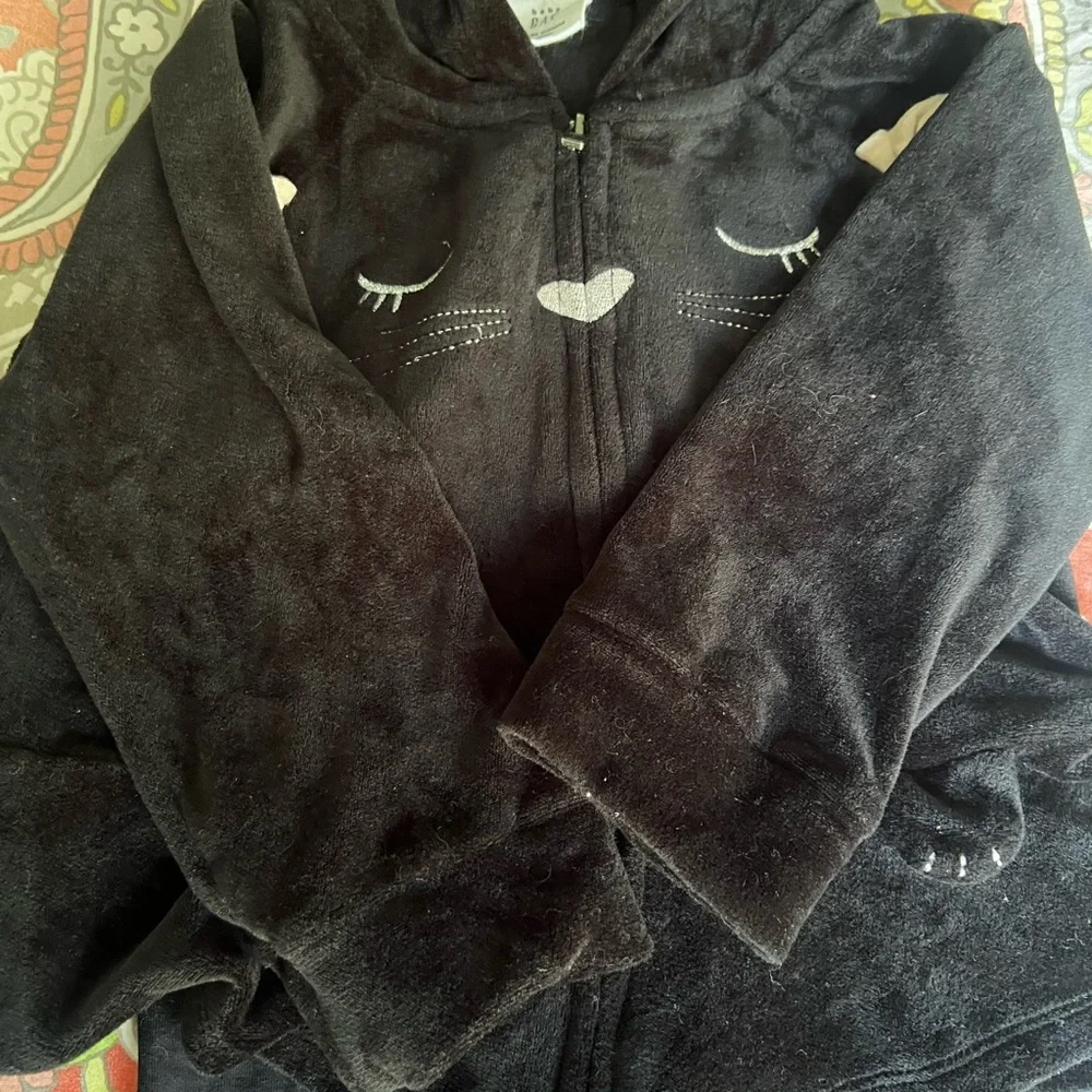 Black Cat Hoodie Gap and Pants 18-24 mo